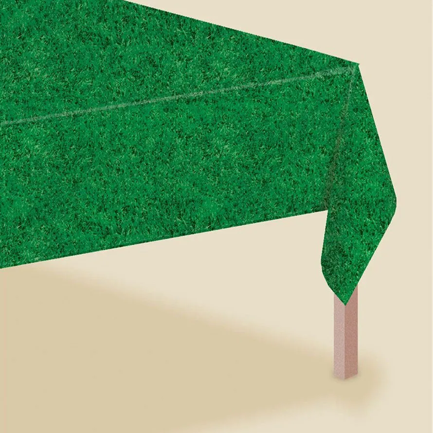 Grass plastic table cover 54'' x 108'' | 1ct