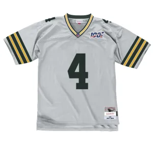 Green Bay Packers Brett Favre #4 100 Year Silver Legacy Replica Jersey