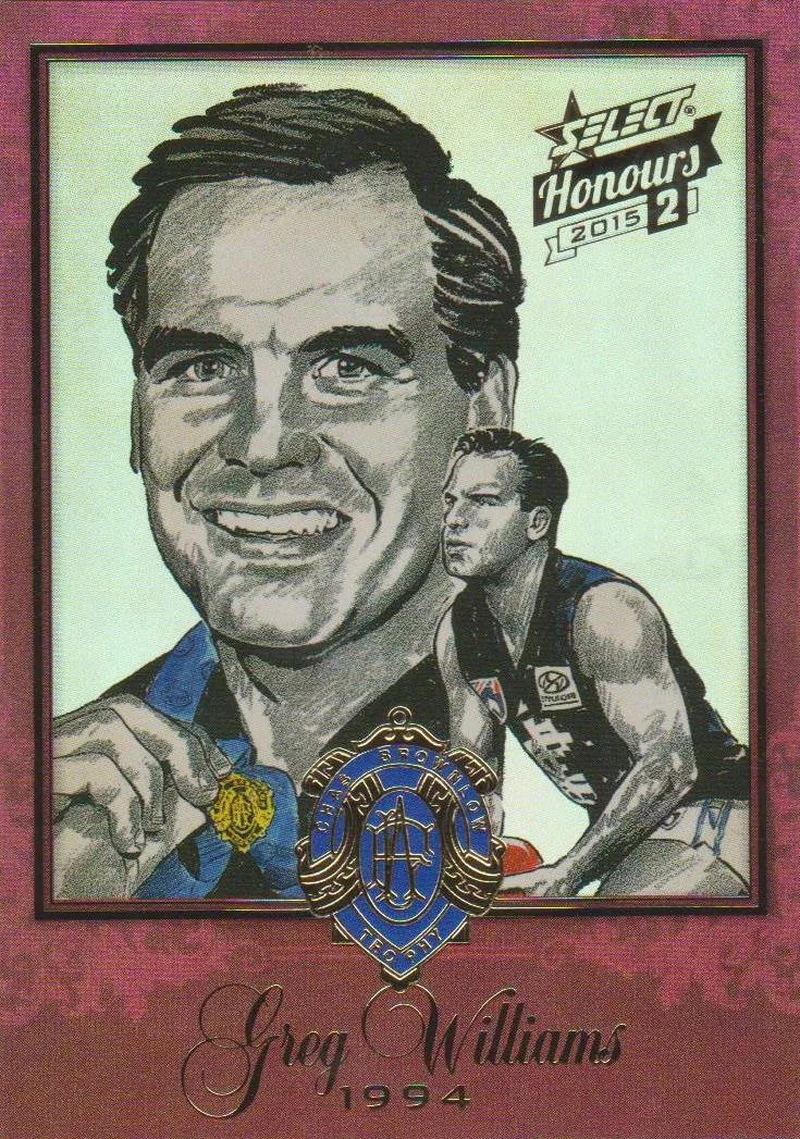 Greg Williams, 1994 Brownlow Sketch, 2014 Select AFL Honours 2