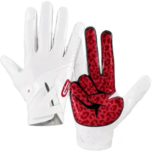 Grip Boost Peace Stealth 6 Boost Plus Football Gloves - White/Crimson