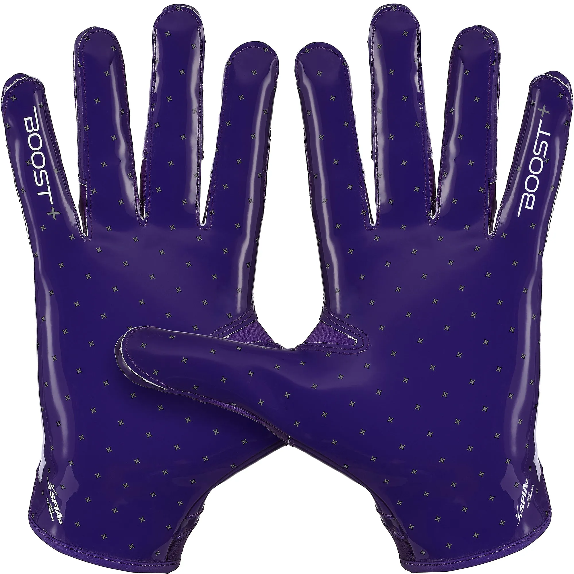 Grip Boost Solid Purple Stealth 6.0 Boost Plus Football Gloves