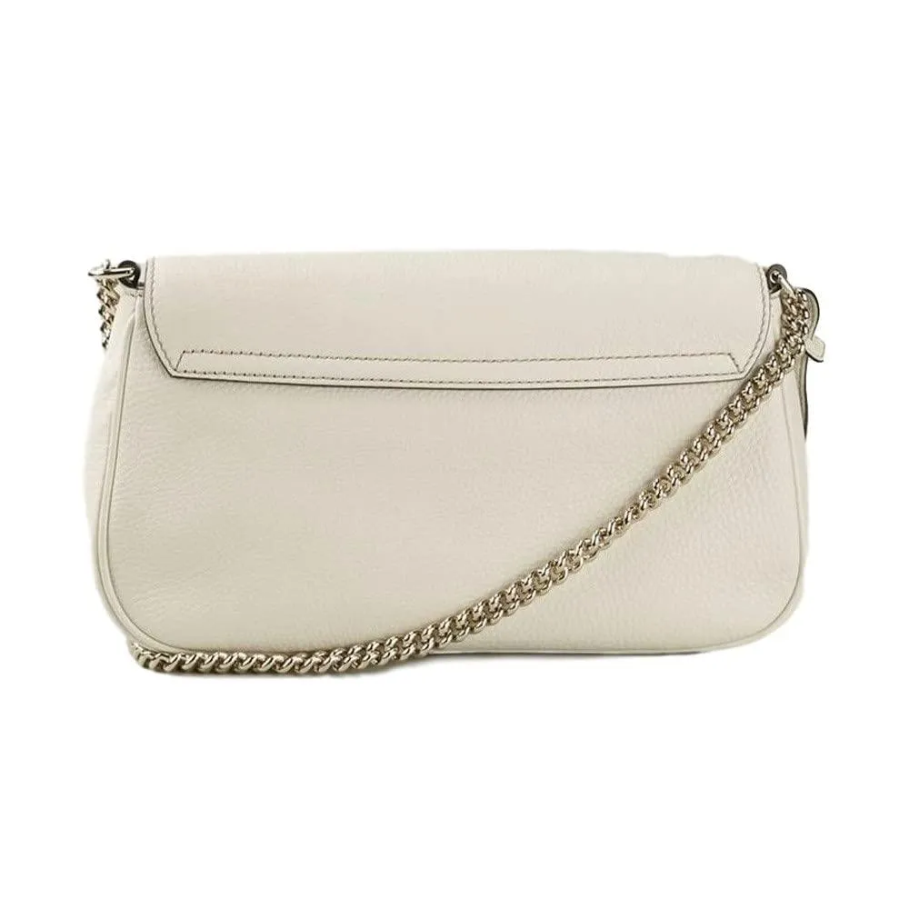 Gucci Soho White Leather Handbag Crossbody Italy Bag