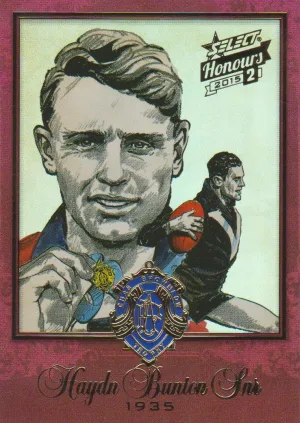 Haydn Bunton Snr, BSK60, Brownlow Sketch, 2014 Select AFL Honours 2