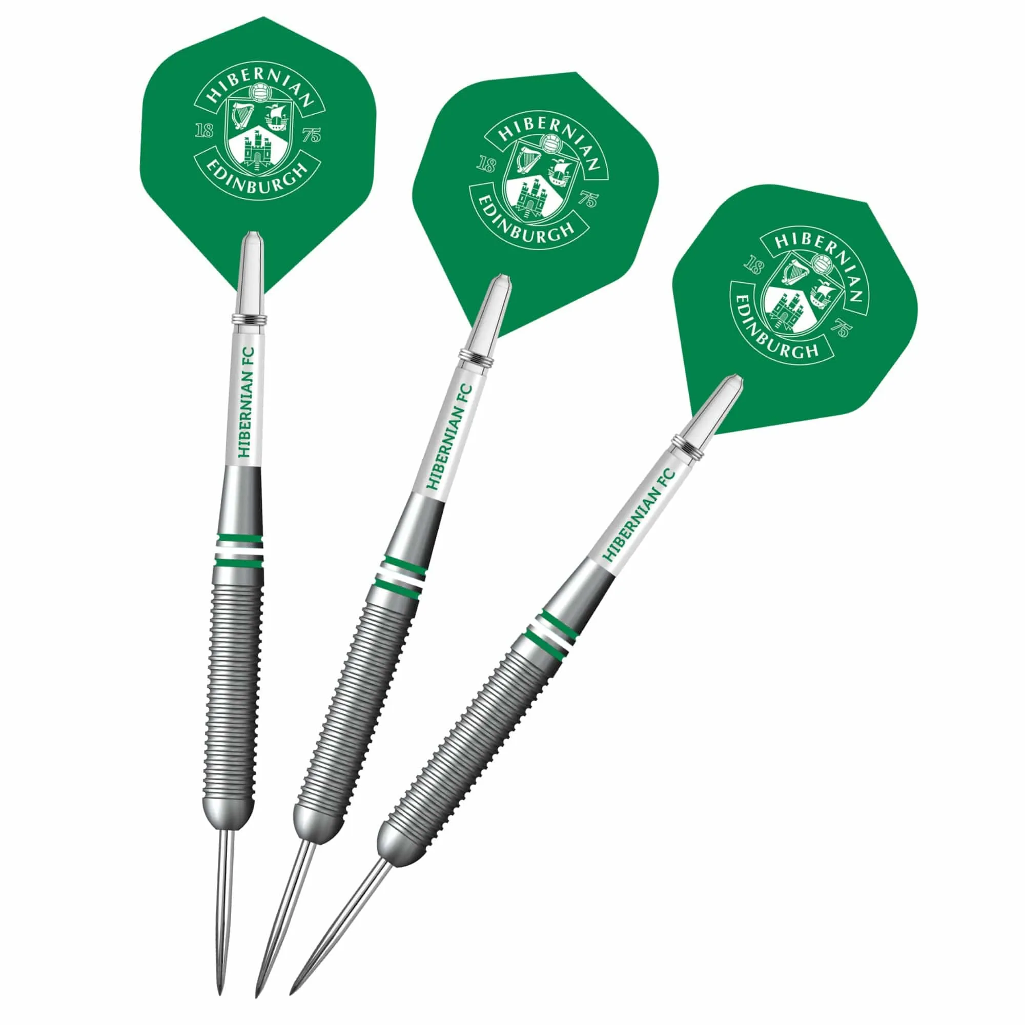 Hibernian FC - Official Licensed - Steel Tip Darts - Brass - 22g