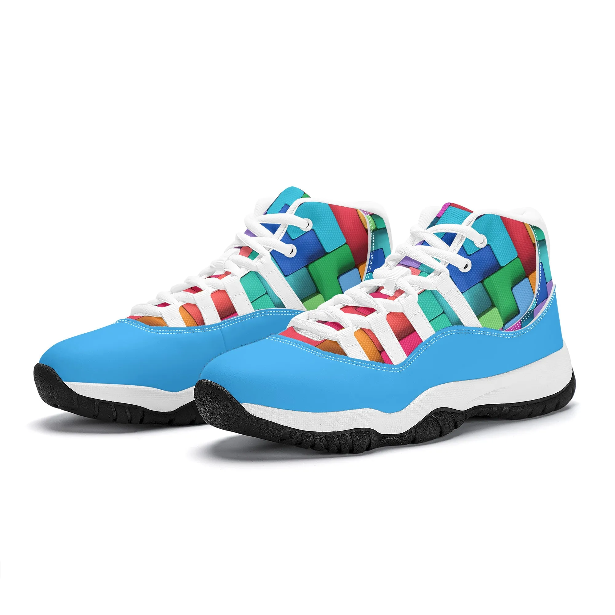 High Top Air Retro Sneakers - Light Blue