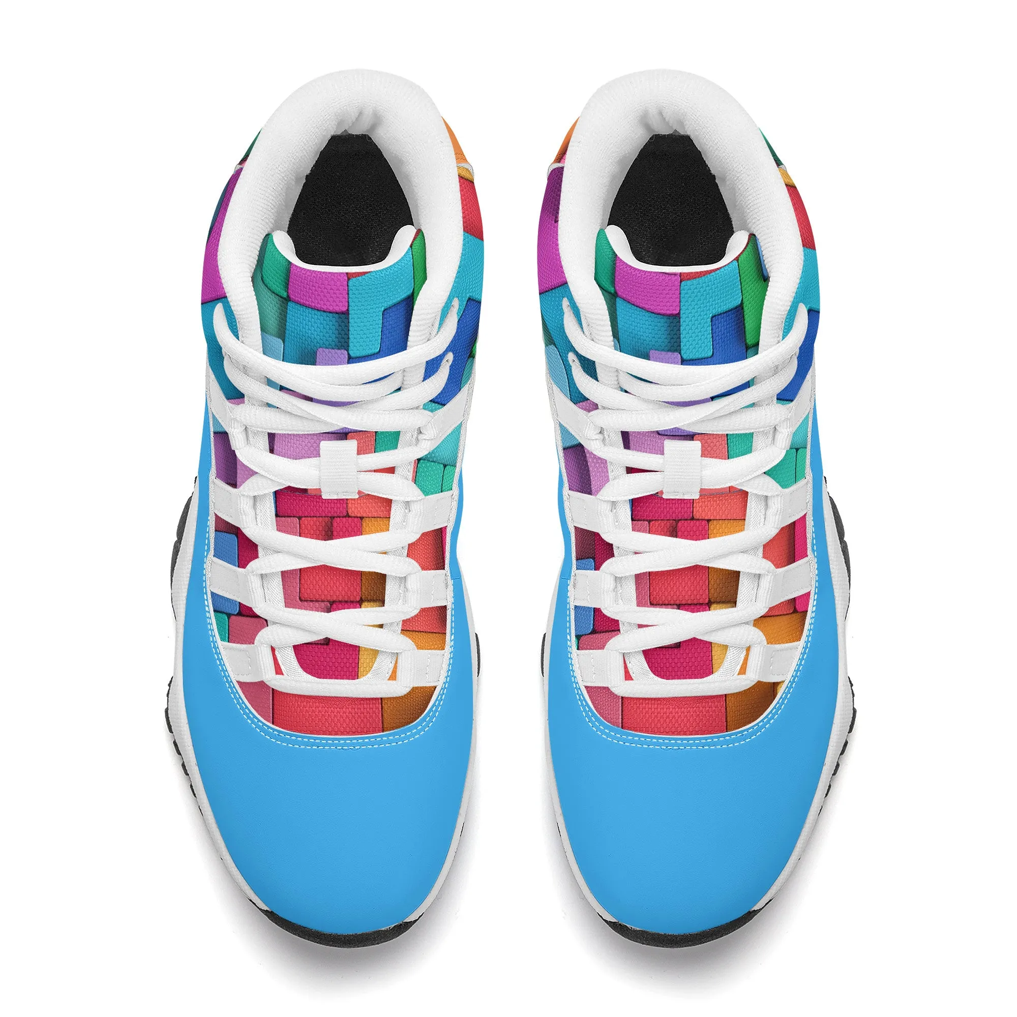 High Top Air Retro Sneakers - Light Blue