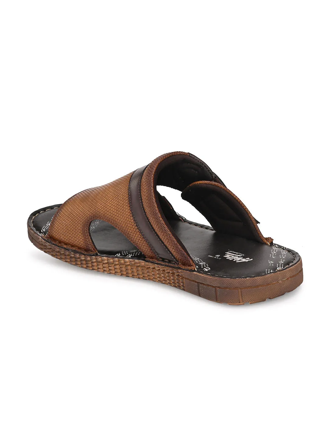 HITZMS_7406 Men's Tan Synthetic Daily Wear Open Slipper