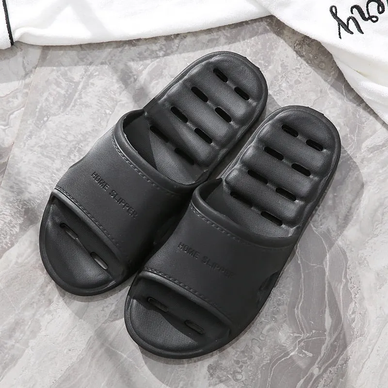 Hnzxzm Slippers Men Summer Beach Home Soft Ladies Platform Sandals Leisure Women Anti-slip 2022 Indoor Bathroom  Shoes