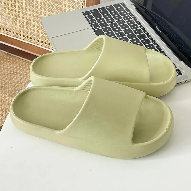 Hnzxzm Slippers Men Summer Beach Home Soft Ladies Platform Sandals Leisure Women Anti-slip 2022 Indoor Bathroom  Shoes