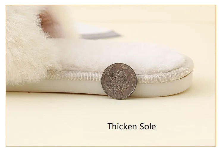 Hnzxzm Wedding Slippers Women's Bride Bridesmaid I Do Slides Faux Rabbit Fur Non-slip Sole Wedding Gift Open-toes Slides Slipper