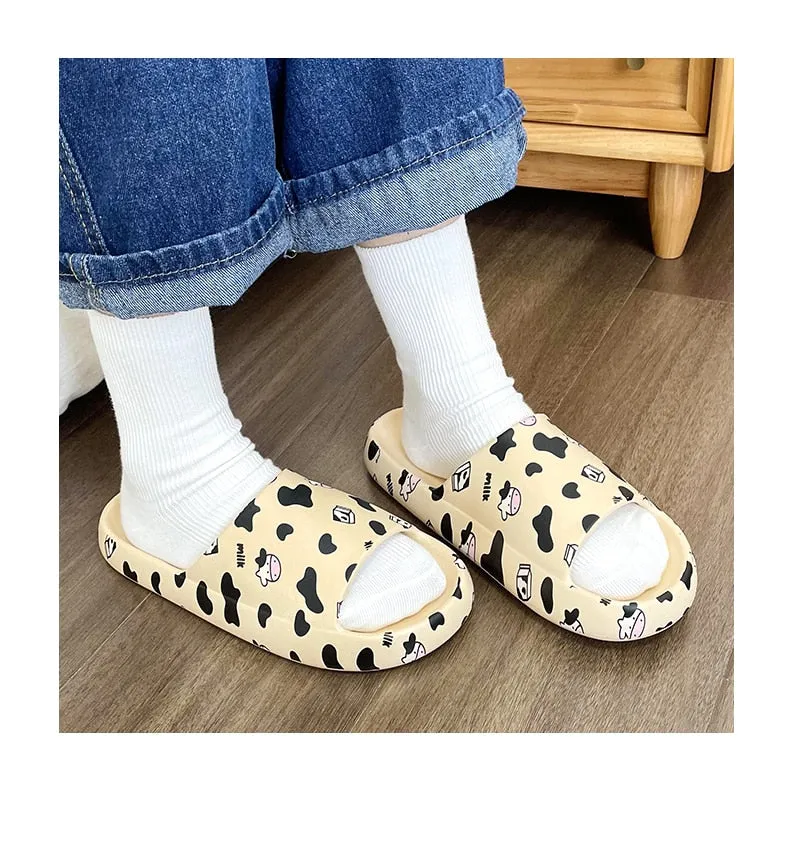 Hnzxzm Women's Platform Slippers Summer Beach Cute Soft Ladies Eva Sandals Indoor Bathroom Comfort Anti-slip Men Shoes