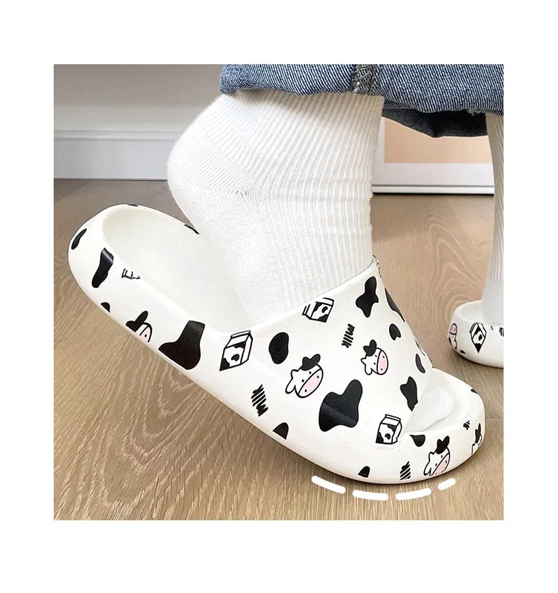 Hnzxzm Women's Platform Slippers Summer Beach Cute Soft Ladies Eva Sandals Indoor Bathroom Comfort Anti-slip Men Shoes