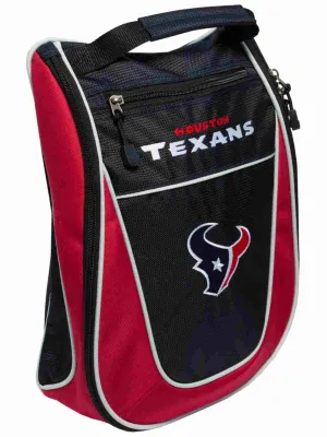 Houston Texans Team Golf Navy Red Zippered Carry-On Golf Shoes Travel Bag