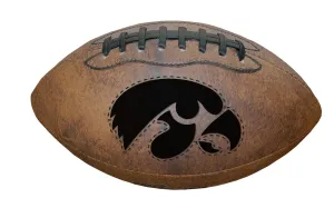 Iowa 9" Throwback Football Vintage logo