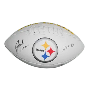 Jack Ham Pitsburgh  HOF 88 Logo Football (JSA)