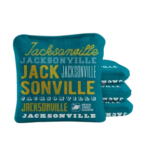 Jacksonville Football Vintage Gameday Synergy Pro Cornhole Bags