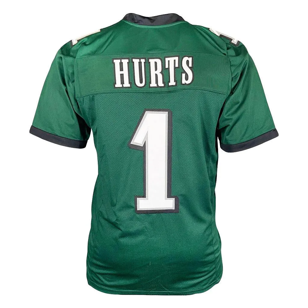 Jalen Hurts Unsigned Philadelphia Green Football Jersey