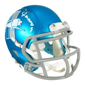 Jameson Williams Signed Detroit Lions Alt 2023 Mini Football Helmet (Beckett)