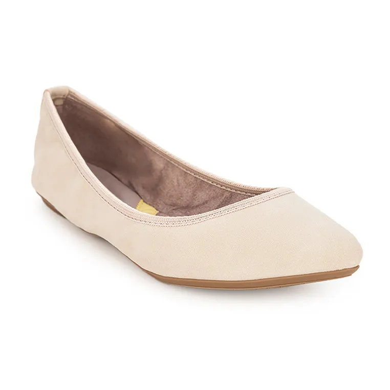 JANEY Ballet Flat Shoes - Taupe