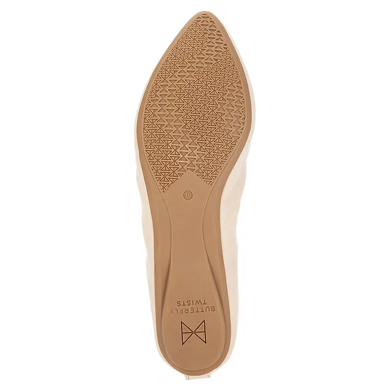 JANEY Ballet Flat Shoes - Taupe