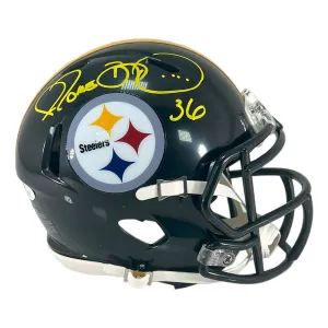 Jerome Bettis Signed Pittsburgh Steelers Speed Mini Football Helmet (JSA)