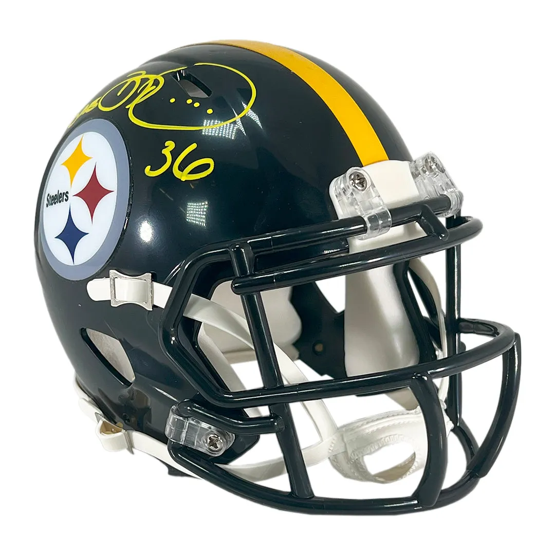 Jerome Bettis Signed Pittsburgh Steelers Speed Mini Football Helmet (JSA)