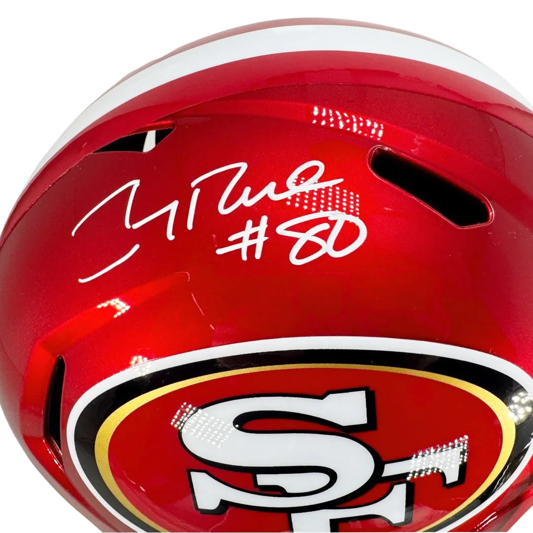 Jerry Rice Signed San Francisco 49ers Flash Speed Full-Size Replica Football Helmet (Fanatics)