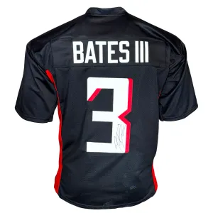 Jessie Bates III Signed Atlanta Black Football Jersey (JSA)