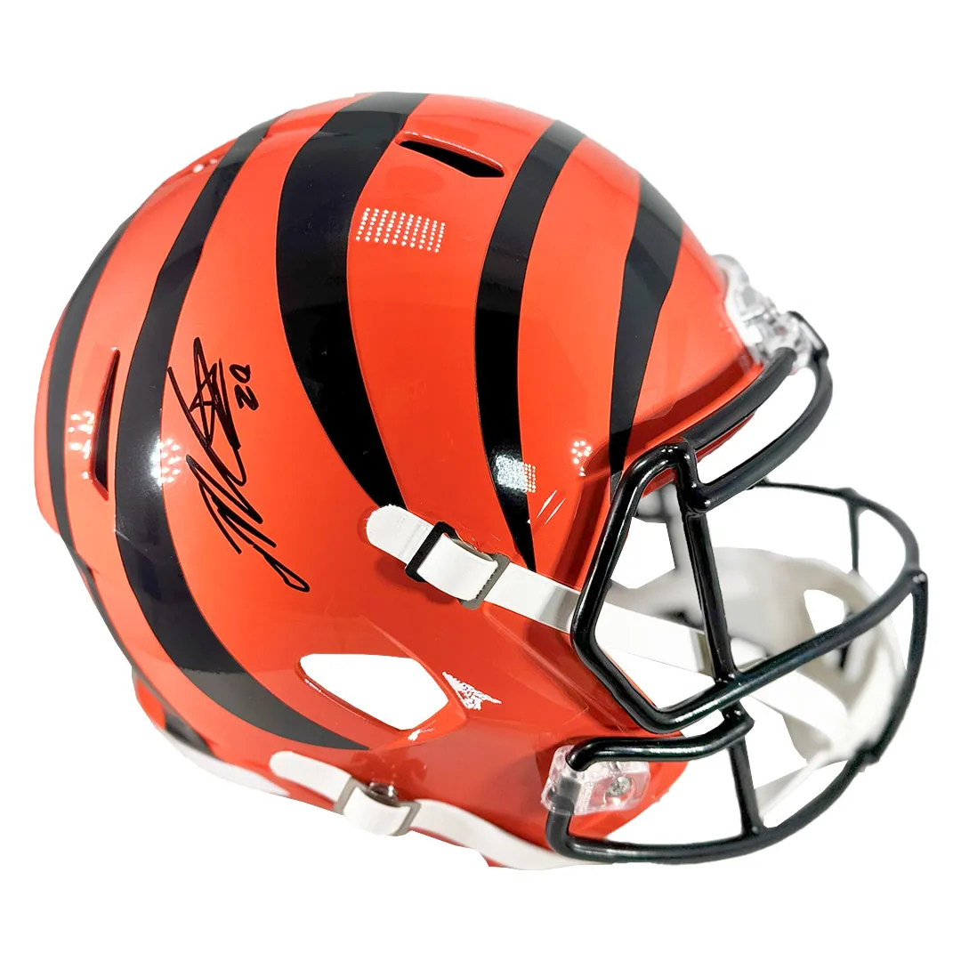 Joe Mixon Signed Cincinnati Bengals Speed Full-Size Replica Football Helmet (JSA)