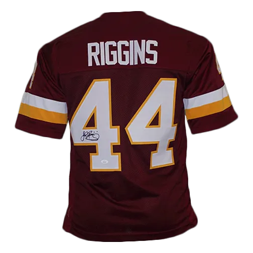 John Riggins Pro Style Autographed Football Jersey Maroon (JSA)