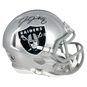 Josh Jacobs Signed Las Vegas Raiders Speed Mini Football Helmet (Beckett)