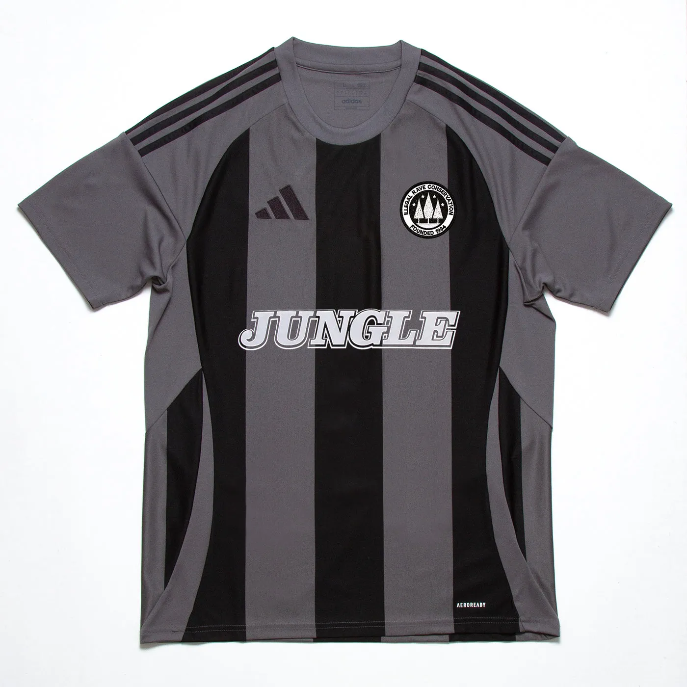 Jungle FC Striped Club - Jersey - Grey/Black