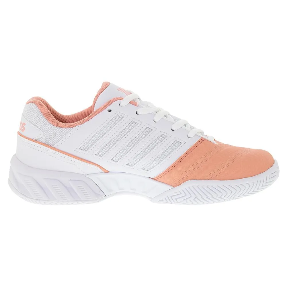 Juniors` Bigshot Light 4 Tennis Shoes Peach Amber and White