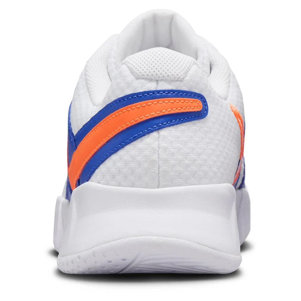 Juniors` Court Lite 4 Tennis Shoes White and Hyper Crimson