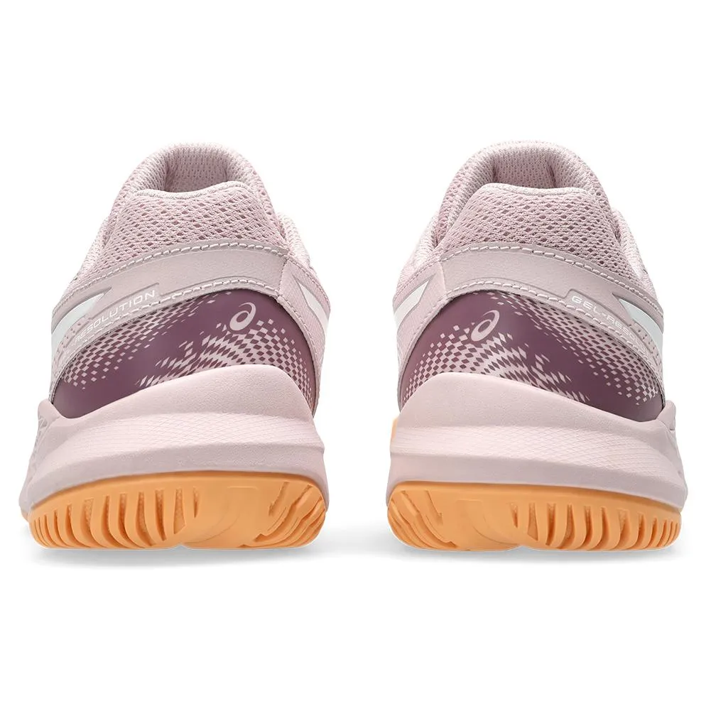 Juniors Gel-Resolution 9 GS Tennis Shoes Watershed Rose and White