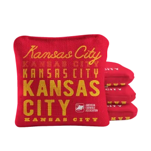 Kansas City Football Vintage Gameday Synergy Pro Cornhole Bags