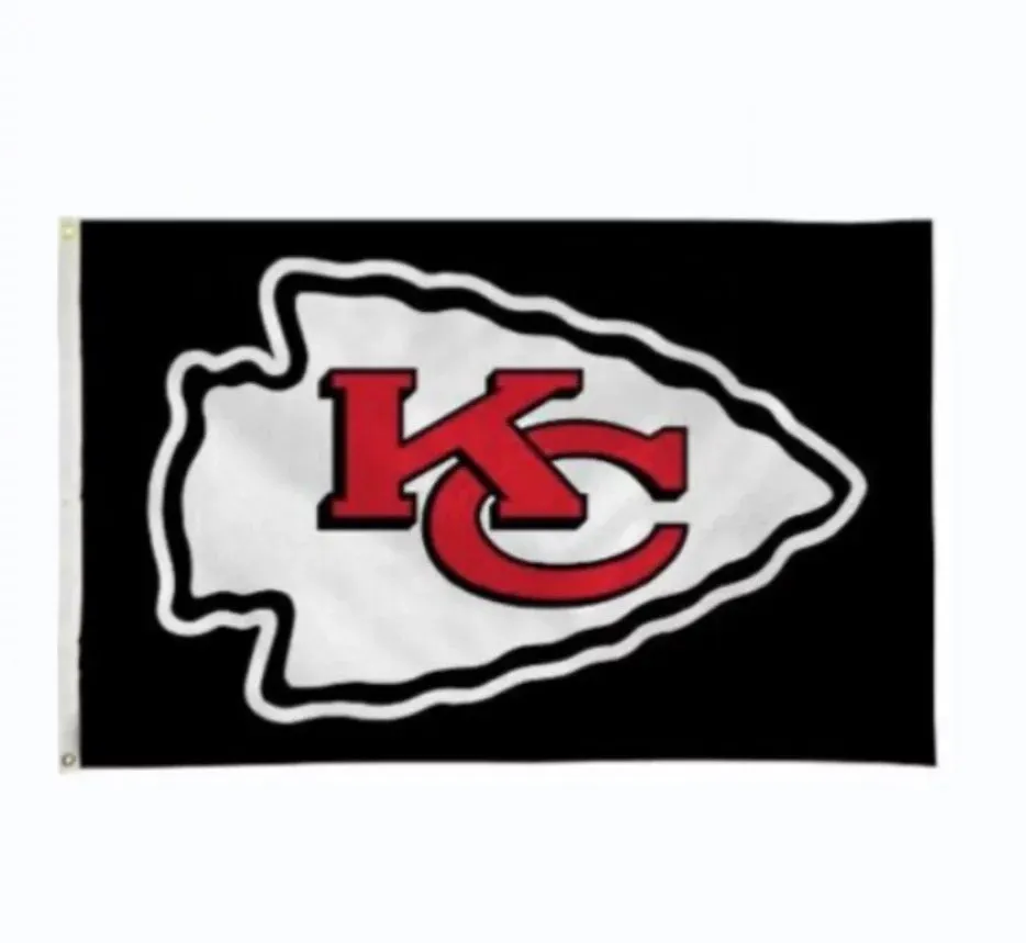 Kansas City Pro Football Team Flag 3 x 5 Tailgate Flag Mancave Football Banner