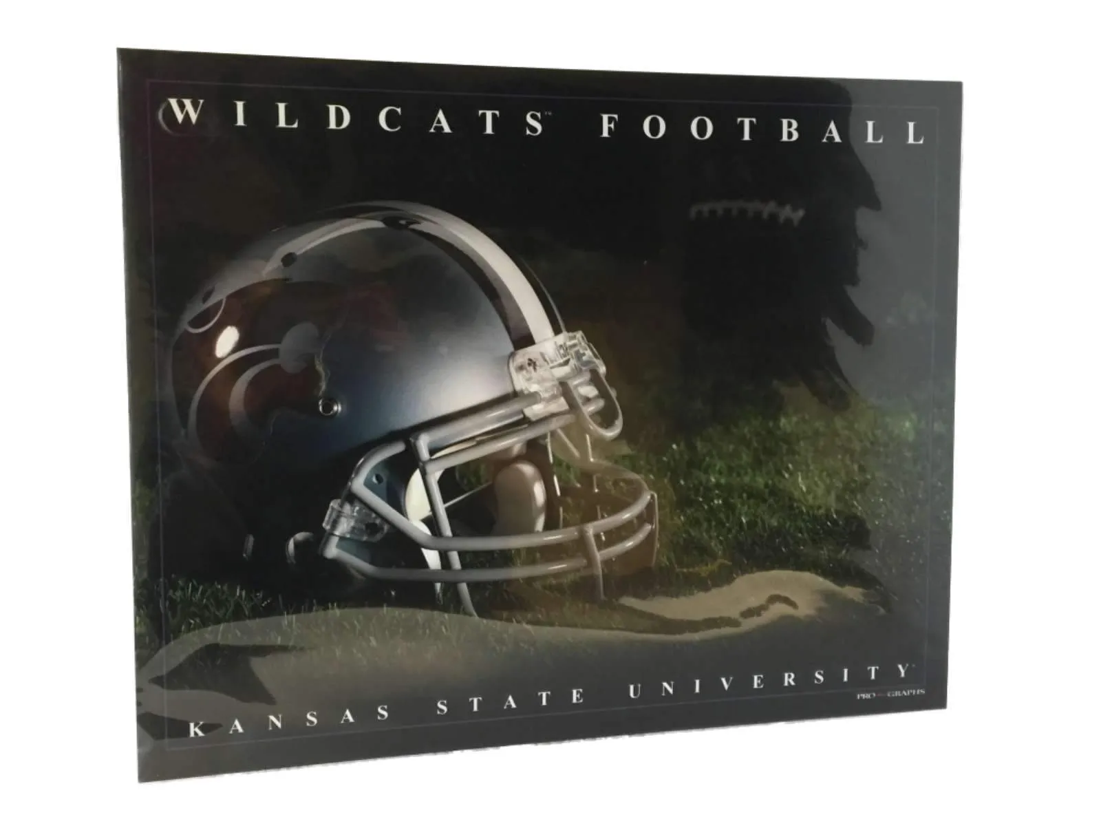 Kansas State Wildcats ProGraphs Football Helmet Ready to Frame Print 16" x 20"