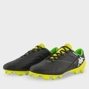 Kappa Mid Player FG Boots- Black/Yellow/Fluro Green