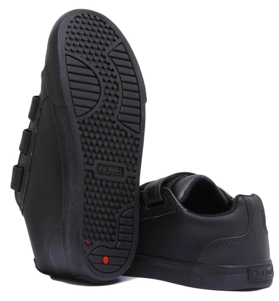 Kickers Tovni Trip Velcro In Black in Junior Size UK 12.5 - 2.5