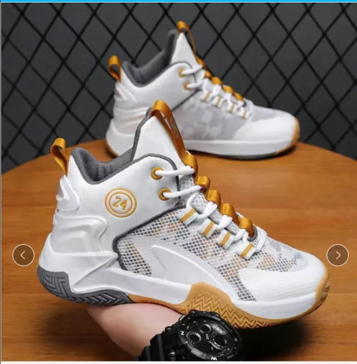 Kids Boys Basketball Shoes High Quality Top Non-Slip Kids Sneakers Girls Sneakers Outdoor Kids Tennis Shoes