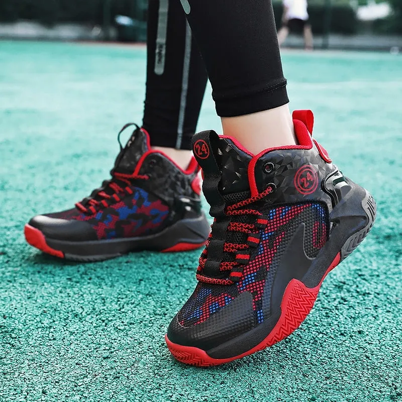 Kids Boys Basketball Shoes High Quality Top Non-Slip Kids Sneakers Girls Sneakers Outdoor Kids Tennis Shoes