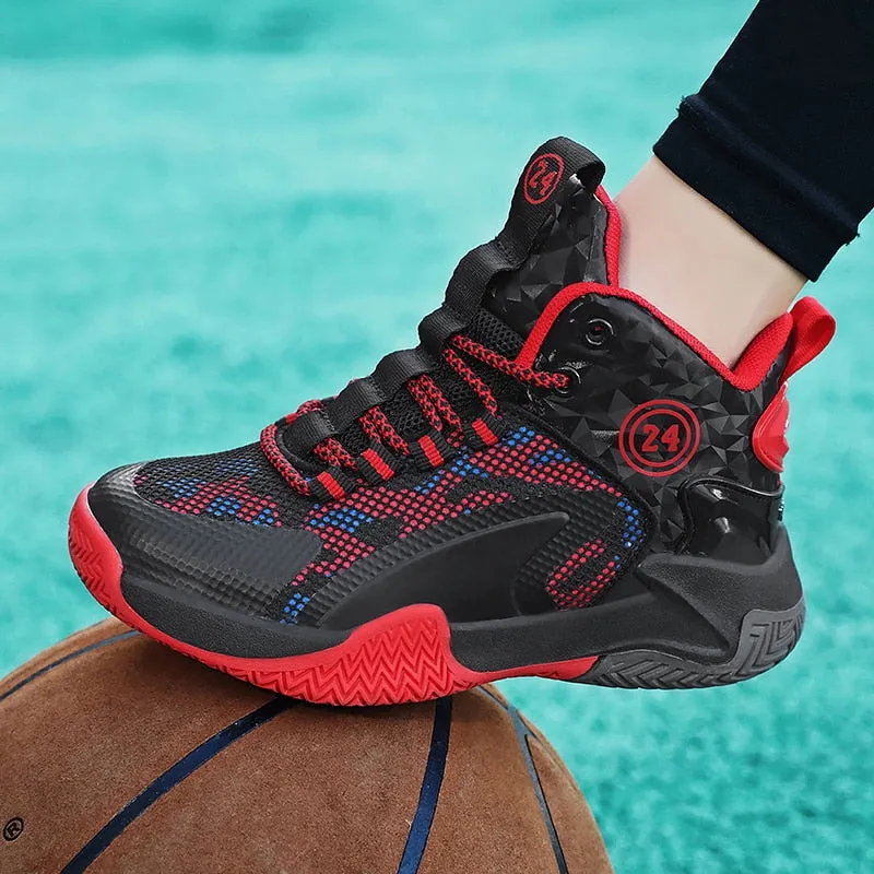 Kids Boys Basketball Shoes High Quality Top Non-Slip Kids Sneakers Girls Sneakers Outdoor Kids Tennis Shoes