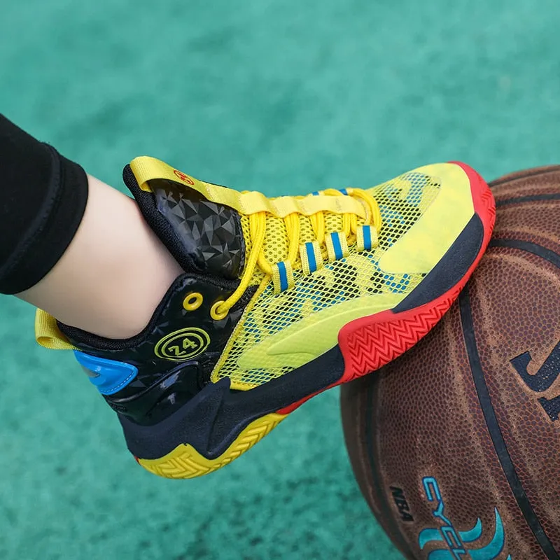 Kids Boys Basketball Shoes High Quality Top Non-Slip Kids Sneakers Girls Sneakers Outdoor Kids Tennis Shoes