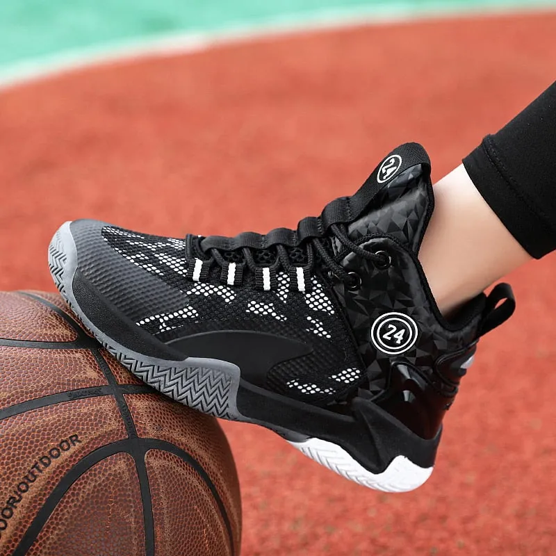 Kids Boys Basketball Shoes High Quality Top Non-Slip Kids Sneakers Girls Sneakers Outdoor Kids Tennis Shoes