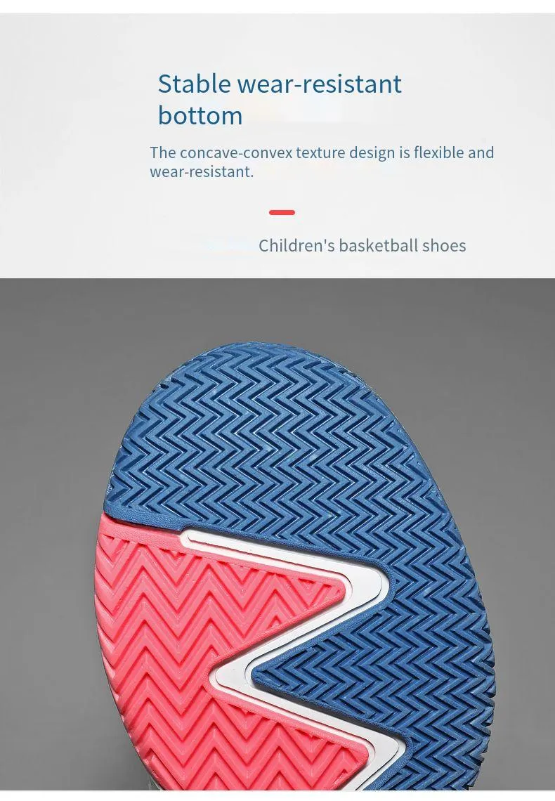 Kids Boys Basketball Shoes High Quality Top Non-Slip Kids Sneakers Girls Sneakers Outdoor Kids Tennis Shoes