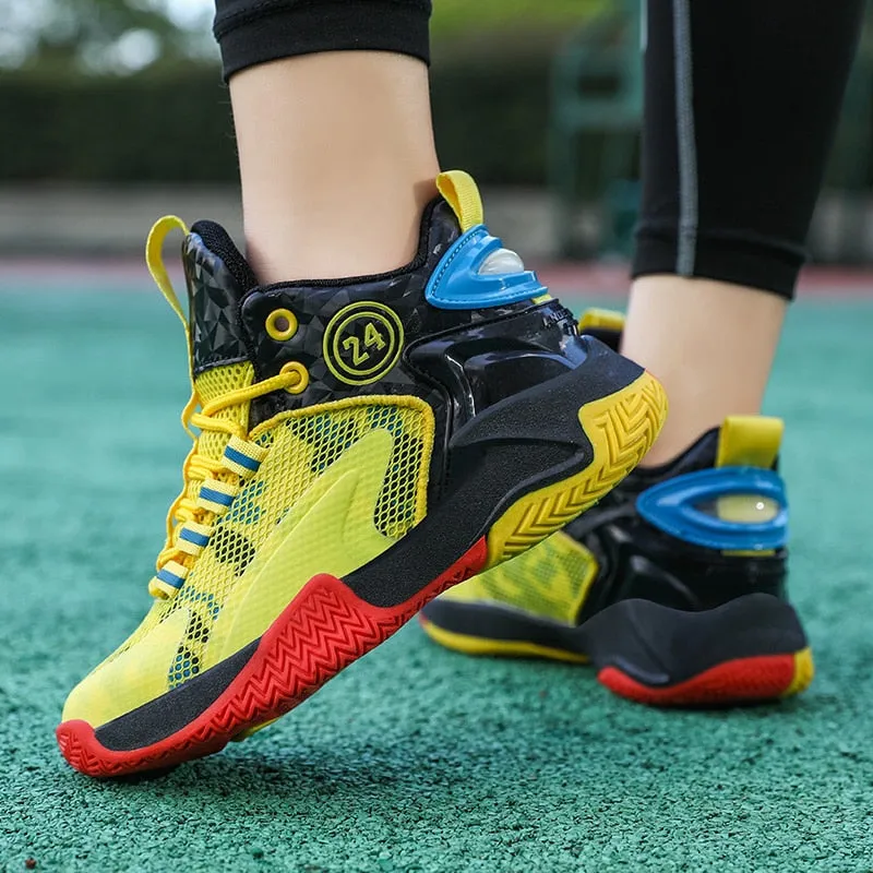 Kids Boys Basketball Shoes High Quality Top Non-Slip Kids Sneakers Girls Sneakers Outdoor Kids Tennis Shoes