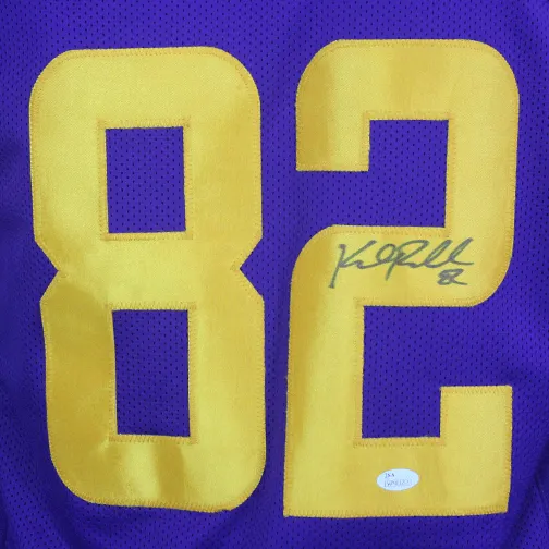 Kyle Rudolph Autographed Pro Style Football Jersey Color Rush (JSA)