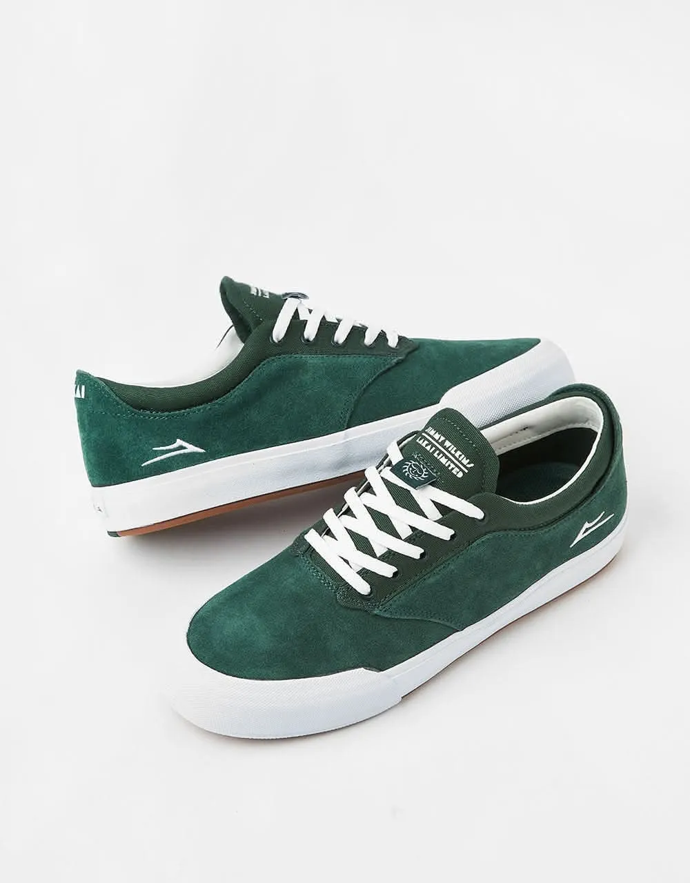 Lakai Wilkins Skate Shoes - Green Suede