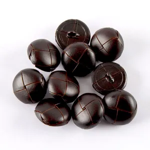 Leather Football Buttons